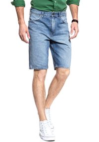 Wrangler - KRÓTKIE SPODENKI WRANGLER DENIM SHORT SLEDGEHAMMER W14CGW15X 112126591. Materiał: denim. Długość: krótkie #9