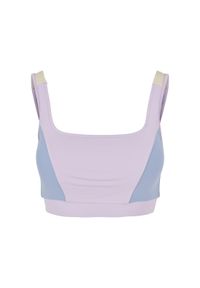 Biustonosz dla kobiet Urban Classics Color Block. Kolor: biały. Sport: fitness #1