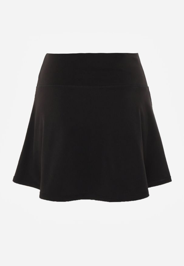 Born2be - Czarne Sportowe Spódnico-Szorty z Funkcjonalnymi Kieszonkami Natellea. Okazja: na spacer. Kolor: czarny. Materiał: materiał. Styl: sportowy