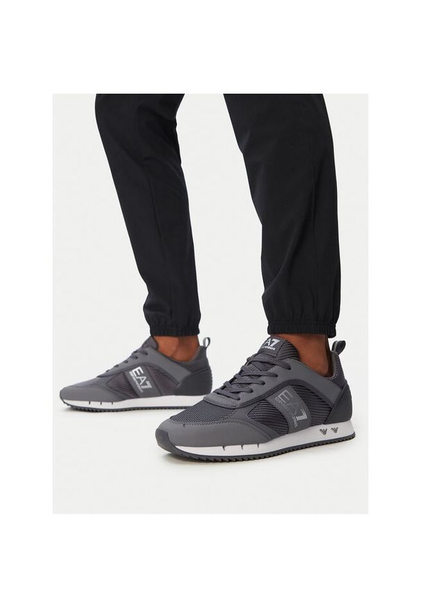 Sneakersy EA7 Emporio Armani. Kolor: szary