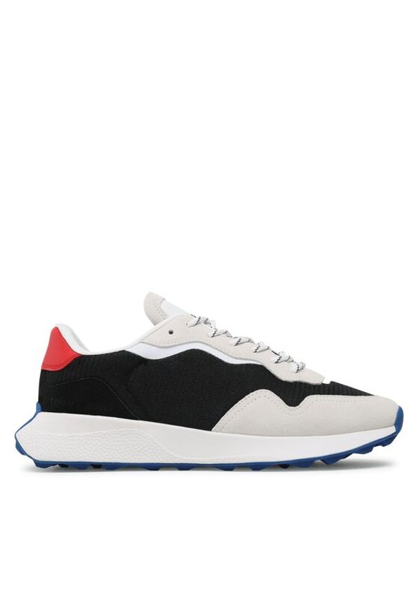 Tommy Jeans Sneakersy Runner Outsole EM0EM01176 Czarny. Kolor: czarny. Materiał: materiał