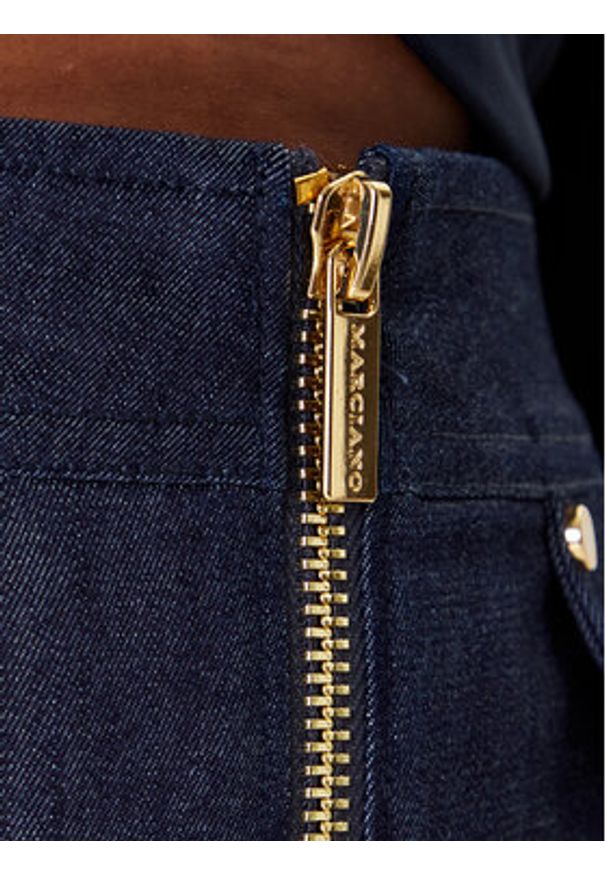 Marciano Guess Spódnica jeansowa 5YPD40 7457A Granatowy Slim Fit. Kolor: niebieski. Materiał: bawełna, syntetyk