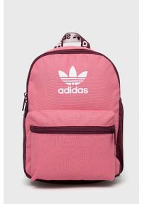 adidas Originals Plecak damski kolor różowy mały z nadrukiem. Kolor: różowy. Materiał: materiał. Wzór: nadruk #1