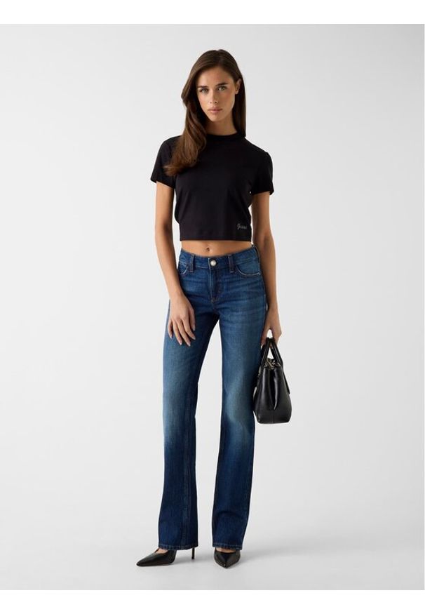 Guess Jeansy 180564 Niebieski Flared Fit. Kolor: niebieski