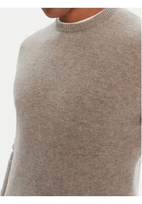 Barbour Sweter Patch Crew MKN0584ST51 Beżowy Regular Fit. Kolor: beżowy. Materiał: wełna #3