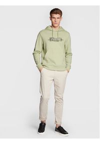 Calvin Klein Bluza Box Striped Logo K10K110761 Zielony Regular Fit. Kolor: zielony. Materiał: bawełna #4