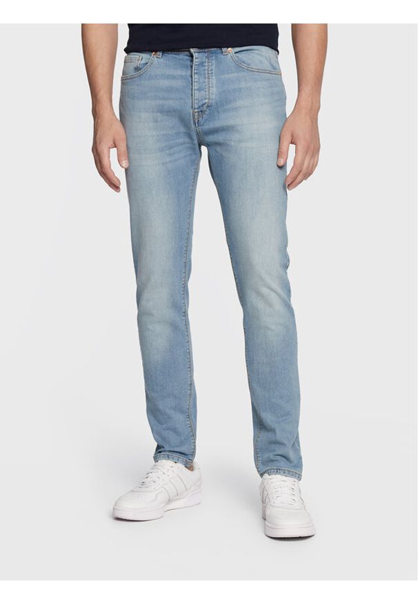 United Colors of Benetton - United Colors Of Benetton Jeansy 4GZ757B98 Niebieski Skinny Fit. Kolor: niebieski