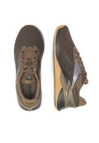 Reebok Sneakersy 100033785-W Brązowy. Kolor: brązowy. Materiał: mesh, materiał #5