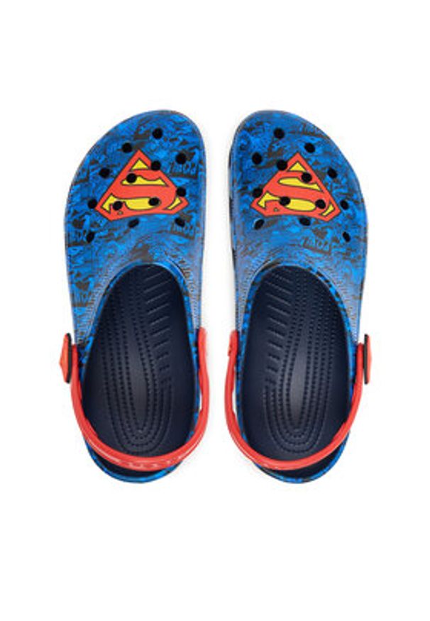 Crocs Klapki Superman Classic Clog 211131 Niebieski. Kolor: niebieski. Wzór: motyw z bajki