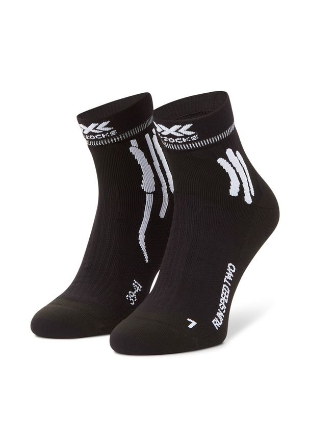 X-Socks - Skarpety Wysokie Męskie X-SOCKS - Run Speed Two XSRS16S19U B001. Kolor: czarny. Materiał: materiał, elastan, poliamid