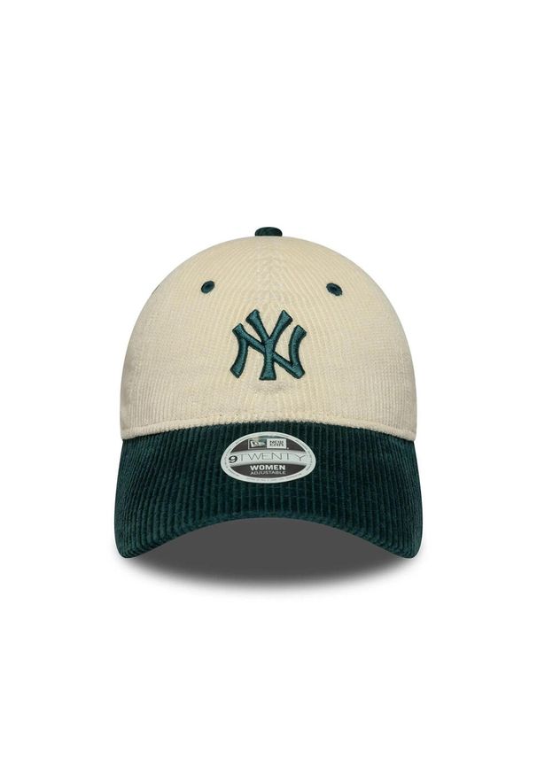 New Era - Czapka baseballowa New York Yankees Block 9twenty. Kolor: wielokolorowy, biały, zielony
