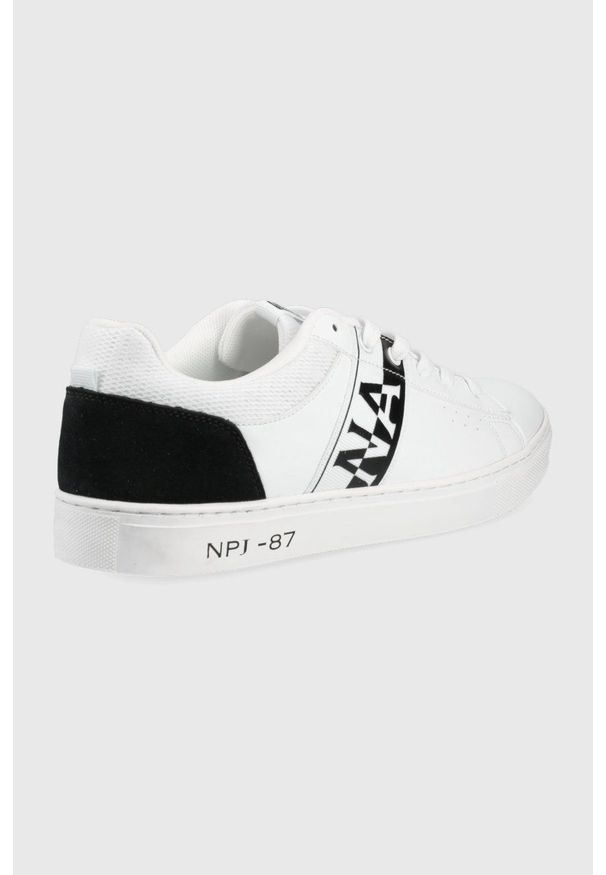 Napapijri buty birch kolor biały. Nosek buta: okrągły. Zapięcie: sznurówki. Kolor: biały. Materiał: guma