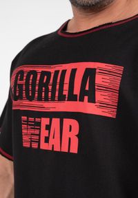 GORILLA WEAR - Wallace Top do ćwiczeń - Czarny/Czerwony. Kolor: czerwony. Sport: fitness