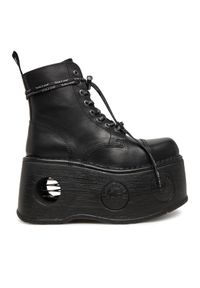 Botki NEW ROCK. Kolor: czarny. Styl: rockowy