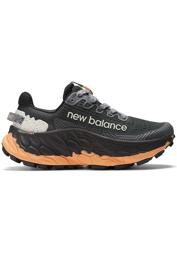 Buty damskie New Balance Fresh Foam X More Trail v3 WTMORCK3 – czarne. Kolor: czarny. Materiał: guma, syntetyk, skóra, materiał. Szerokość cholewki: normalna. Sport: bieganie, fitness