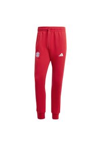 Adidas - Spodnie dresowe Bayern Munich Dna 2024/25. Kolor: czerwony. Materiał: dresówka. Sport: piłka nożna #1