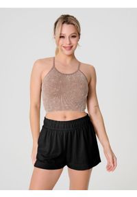 Sinsay - Szorty dresowe - czarny. Kolor: czarny. Materiał: dresówka #1