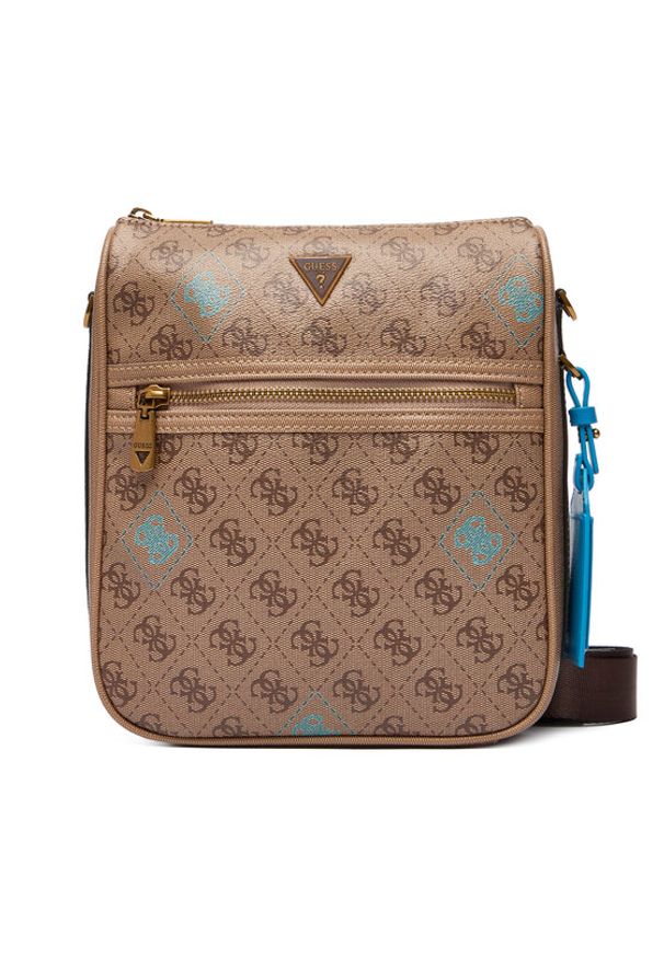 Guess Saszetka HMMICT P5417 Beżowy. Kolor: beżowy. Materiał: skóra