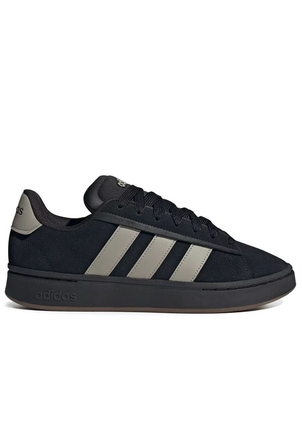 Adidas - Buty męskie adidas Grand Court Alpha JS3807 - czarne. Kolor: czarny. Materiał: syntetyk, guma, skóra. Szerokość cholewki: normalna. Model: Adidas Cloudfoam