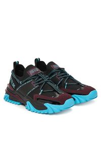 Versace Jeans Couture Sneakersy 79YA3SI3 Czarny. Kolor: czarny. Materiał: materiał #6