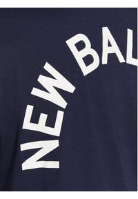 New Balance T-Shirt Classic Arch MT11985 Granatowy Athletic Fit. Kolor: niebieski. Materiał: bawełna #4