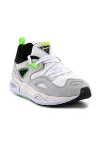 Buty do chodzenia męskie Puma Trrc Blaze The Triangle. Zapięcie: sznurówki. Kolor: szary, biały, wielokolorowy. Materiał: materiał, tkanina, skóra, guma. Szerokość cholewki: normalna. Sport: turystyka piesza