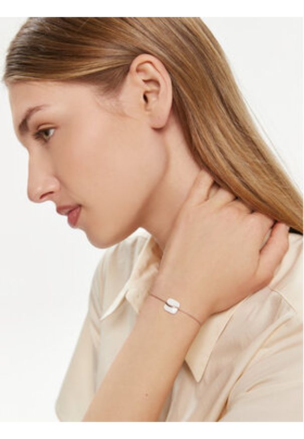 Skagen Bransoletka SKJ1815791 Różowe złoto. Materiał: metalowe. Kolor: różowy, złoty, wielokolorowy