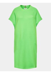 Tommy Hilfiger Curve Sukienka codzienna WW0WW39253 Zielony Regular Fit. Okazja: na co dzień. Kolor: zielony. Materiał: bawełna, syntetyk. Typ sukienki: proste. Styl: casual #1