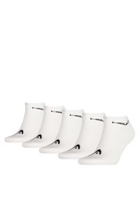 Head - Oddychające skarpetki sportowe dla mężczyzn 5-pack 43-46. Kolor: biały. Materiał: poliester, elastan, poliamid, bawełna