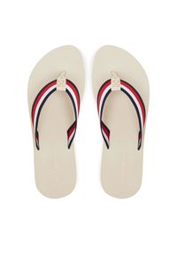 TOMMY HILFIGER - Japonki Tommy Hilfiger. Kolor: beżowy