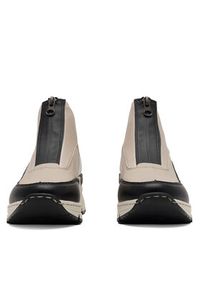 Rieker Sneakersy N6352-60 Beżowy. Kolor: beżowy. Materiał: skóra #5