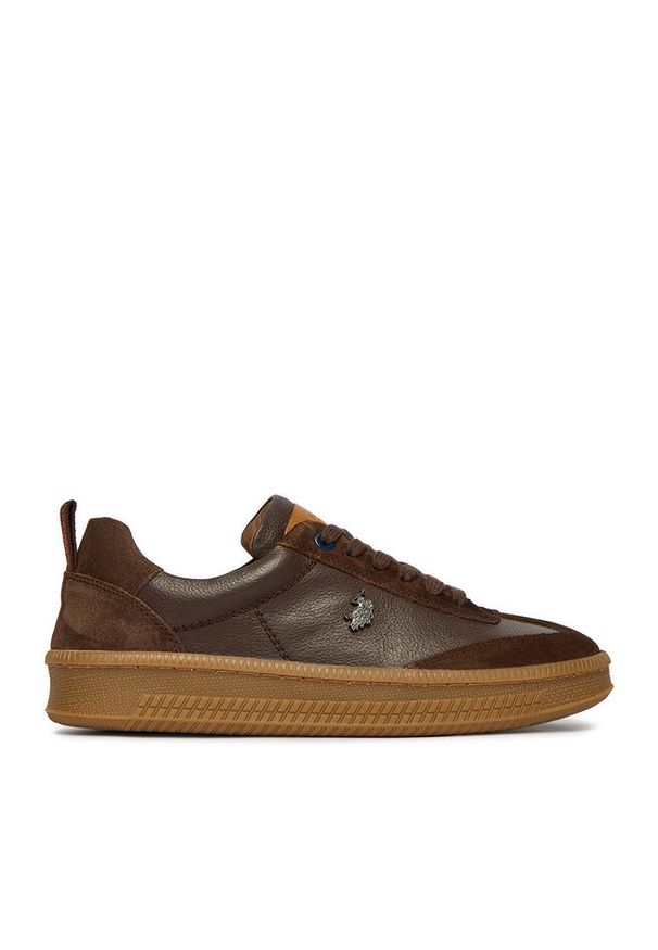 Sneakersy U.S. Polo Assn.. Kolor: brązowy