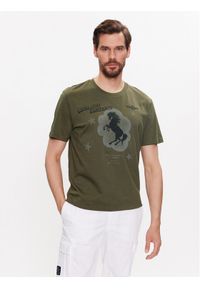 Aeronautica Militare T-Shirt 231TS2123J607 Zielony Regular Fit. Kolor: zielony. Materiał: bawełna #1