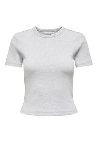 only - ONLY T-Shirt Val 15339774 Szary Slim Fit. Kolor: szary. Materiał: bawełna #3