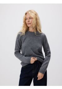 Reserved - Wełniany sweter - szary. Kolor: szary. Materiał: wełna