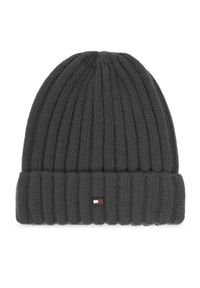TOMMY HILFIGER - Tommy Hilfiger Czapka AM0AM12798 Szary. Kolor: szary. Materiał: kaszmir #1