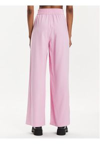 Vero Moda Spodnie materiałowe Carmen 10278926 Różowy Wide Leg. Kolor: różowy. Materiał: wiskoza