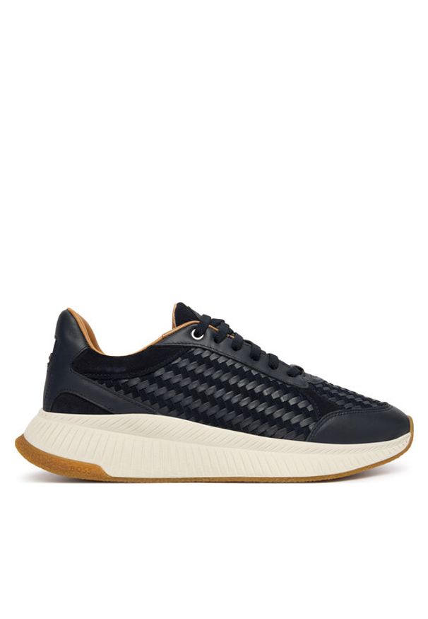 BOSS Sneakersy Ttnm Evo 50563946 Granatowy. Kolor: niebieski. Materiał: skóra