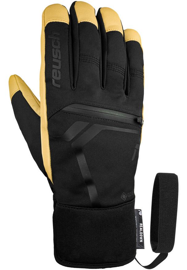 Rękawice narciarskie Reusch Down Spirit Gore-Tex SC. Kolor: beżowy, czarny, wielokolorowy. Technologia: Gore-Tex. Sport: narciarstwo