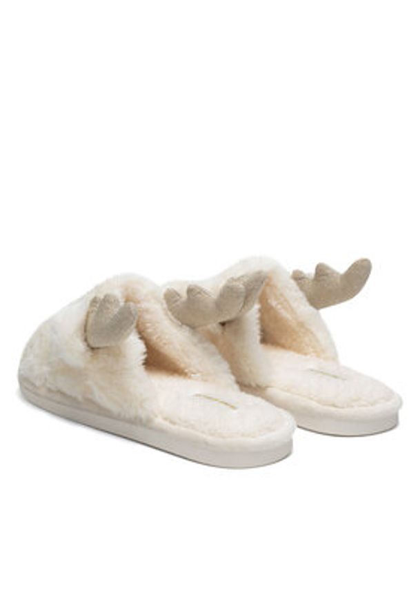 Home & Relax Kapcie BE-C21 Écru. Materiał: materiał