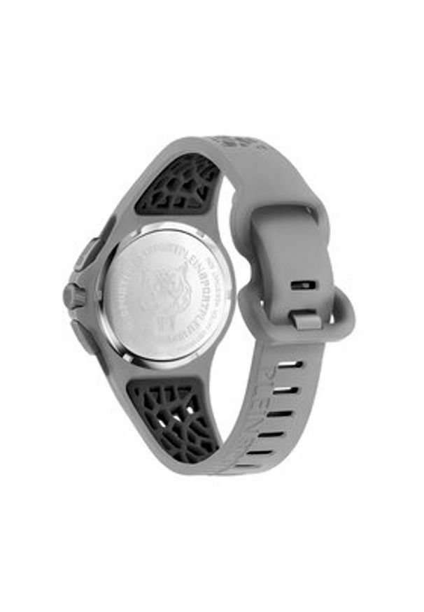 Plein Sport Zegarek Thunderstorm Chrono PSABA0523 Szary. Kolor: szary. Materiał: syntetyk. Styl: sportowy