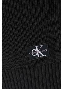 Calvin Klein Jeans kardigan bawełniany kolor czarny lekki. Kolor: czarny. Materiał: bawełna #2