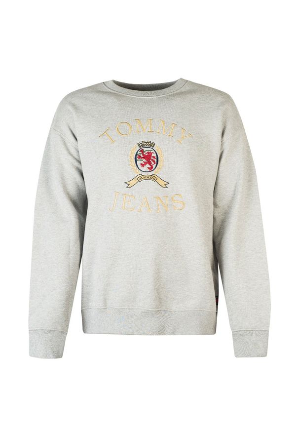 TOMMY HILFIGER - Tommy Jeans Bluza "Tjm Crest". Materiał: jeans. Wzór: haft