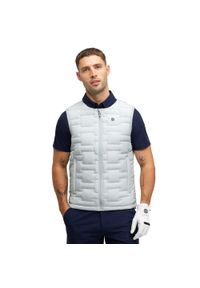 SIROKO - Męska ocieplana kamizelka golfowa Siroko Royal Gray. Typ kołnierza: golf. Kolor: szary. Sport: golf #1