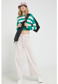 only - Only sweter damski kolor zielony lekki. Kolor: zielony. Materiał: dzianina. Długość rękawa: długi rękaw. Długość: długie #5