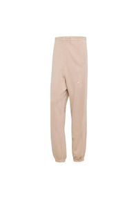 Adidas - Spodnie ALL SZN French Terry Washed Loose. Kolor: beżowy. Materiał: tkanina