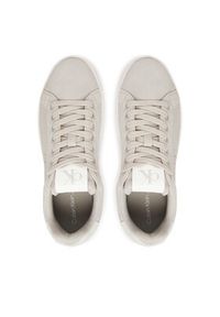 Calvin Klein Jeans Sneakersy Bold Flatf Low Lace Mg Sd YW0YW01839 Szary. Kolor: szary. Materiał: zamsz, skóra