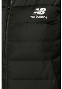 New Balance - Kurtka puchowa. Typ kołnierza: kaptur. Kolor: czarny. Materiał: puch. Wzór: gładki #3