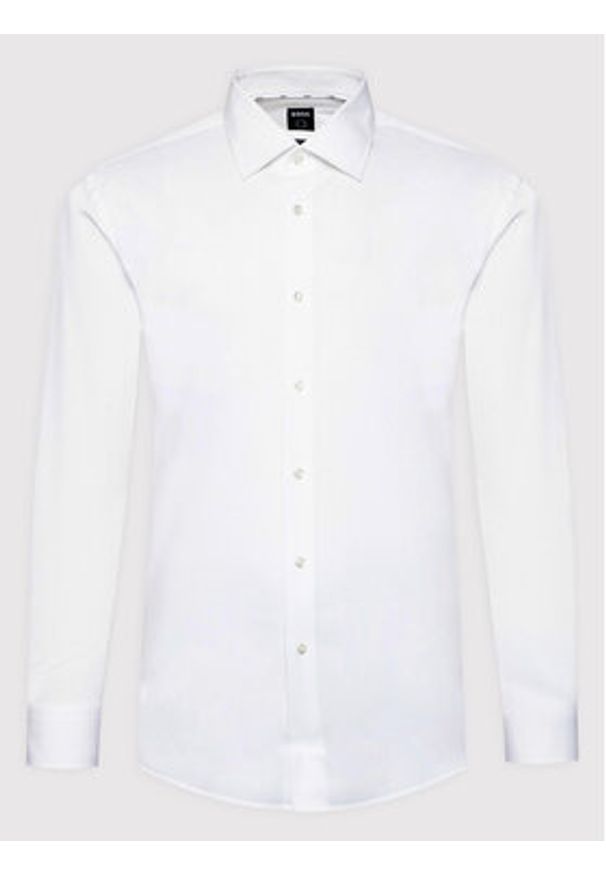BOSS - Boss Koszula H-Hank-Kent-C1-214 50469345 Biały Slim Fit. Typ kołnierza: kołnierzyk klasyczny. Kolor: biały. Materiał: bawełna