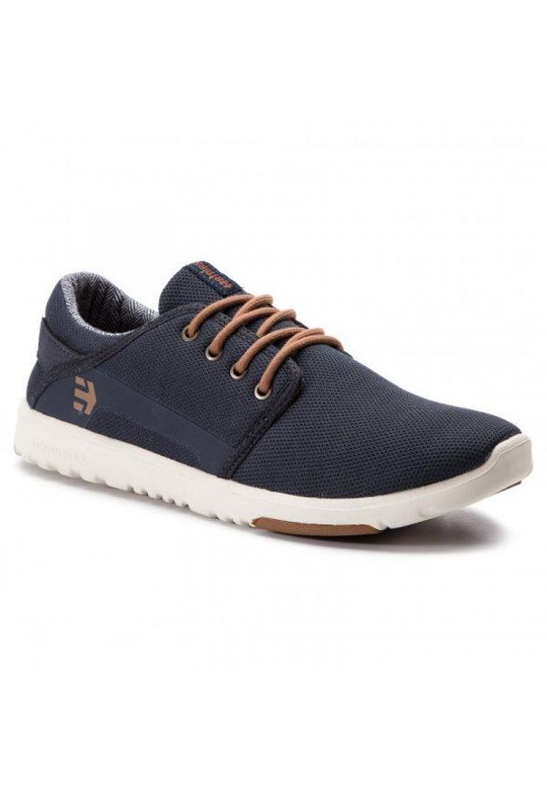 Buty Męskie na deskorolkę Etnies Scout – Navy/Gold. Kolor: niebieski. Sport: skateboard